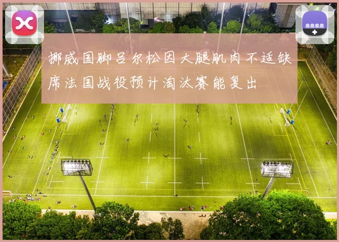 挪威国脚吕尔松因大腿肌肉不适缺席法国战役预计淘汰赛能复出